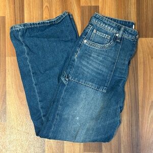 Forever 21 Women's Straight Leg Blue Denim Jeans